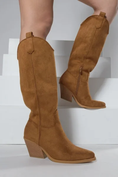 Cowboy Boots Suette Camel