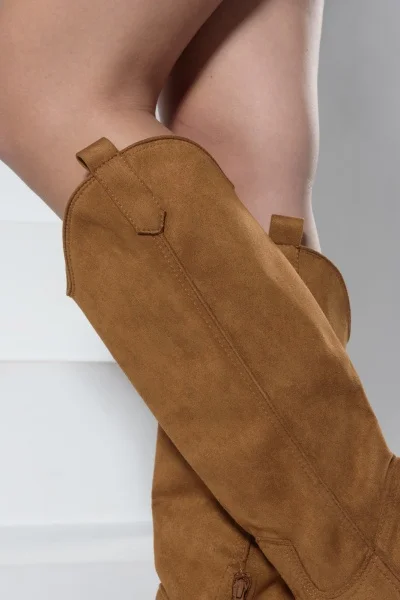 Cowboy Boots Suette Camel