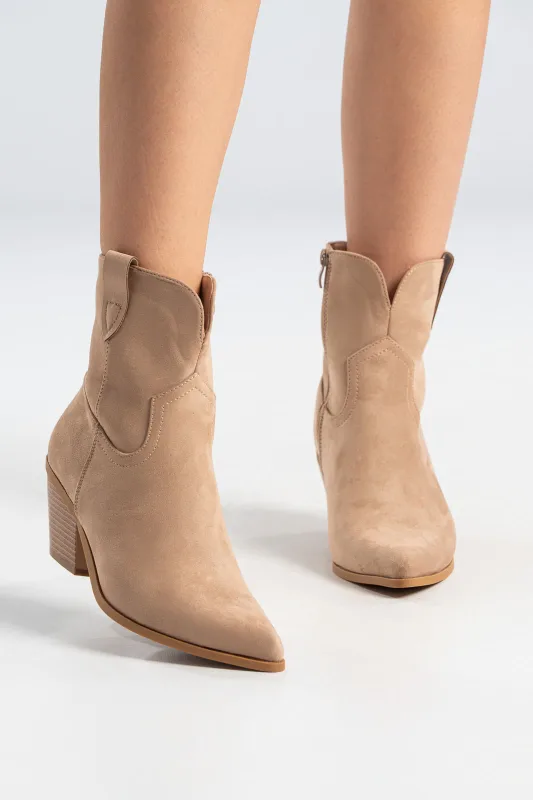 Cowboy Μποτάκι Σουέτ