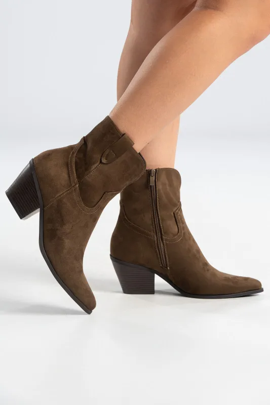 Cowboy Μποτάκι Σουέτ