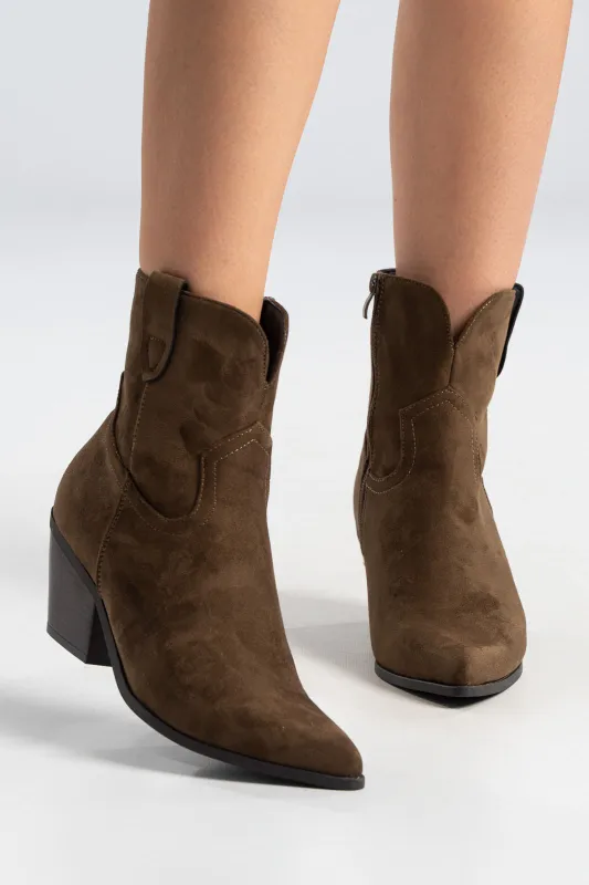 Cowboy Μποτάκι Σουέτ