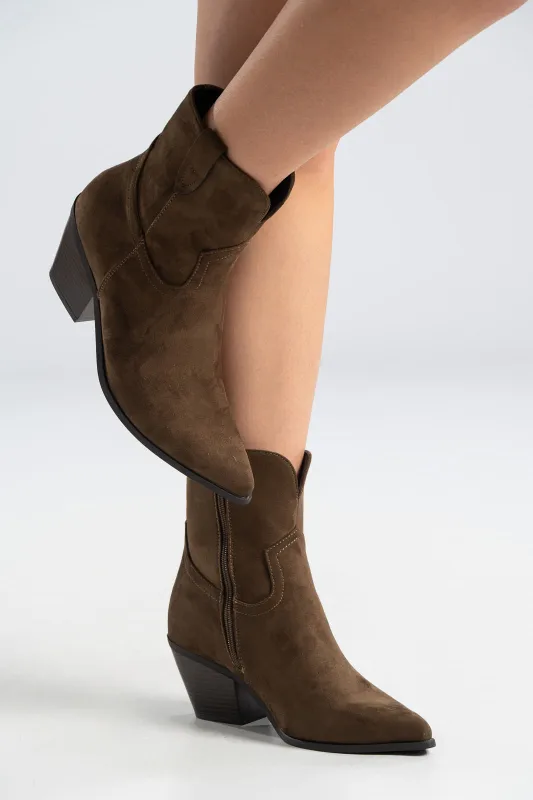 Cowboy Μποτάκι Σουέτ