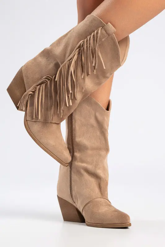 Cowboy Μποτάκι Suede Κρόσια