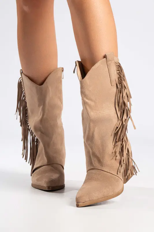 Cowboy Μποτάκι Suede Κρόσια