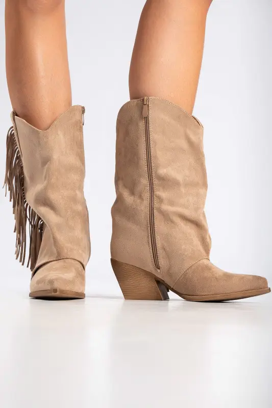 Cowboy Μποτάκι Suede Κρόσια