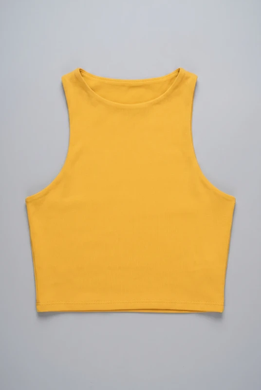 Crop Top Minimal Αμάνικο