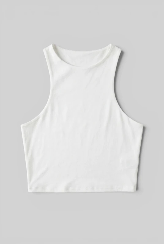 Crop Top Minimal Αμάνικο