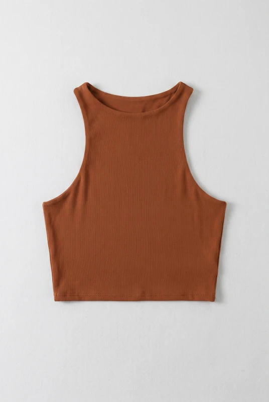 Crop Top Minimal Αμάνικο