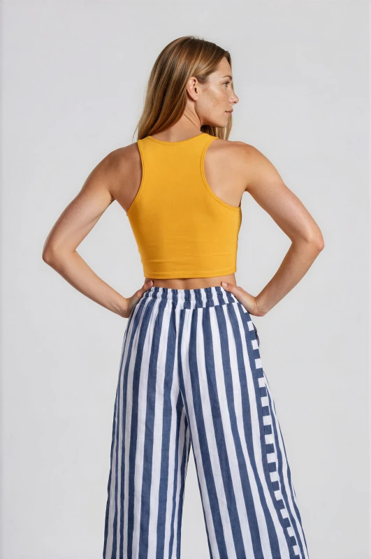 Crop Top Minimal Αμάνικο