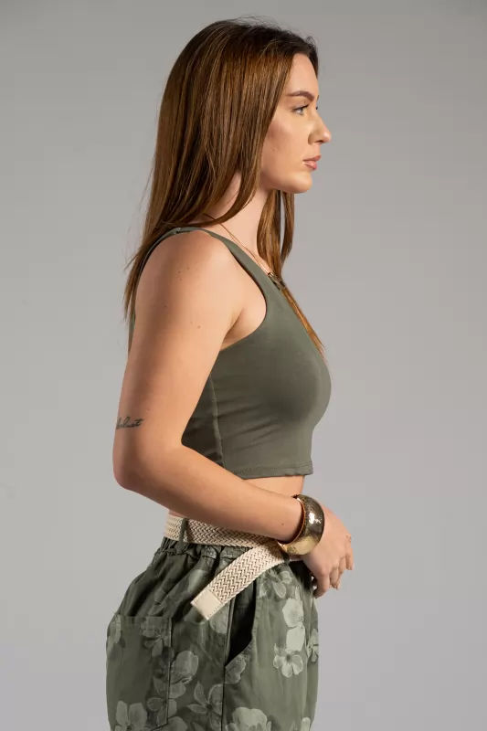 Crop Top Olive