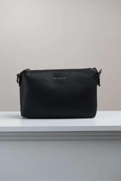 Crossbody Mini Πολλαπλές Θήκες Μαύρη