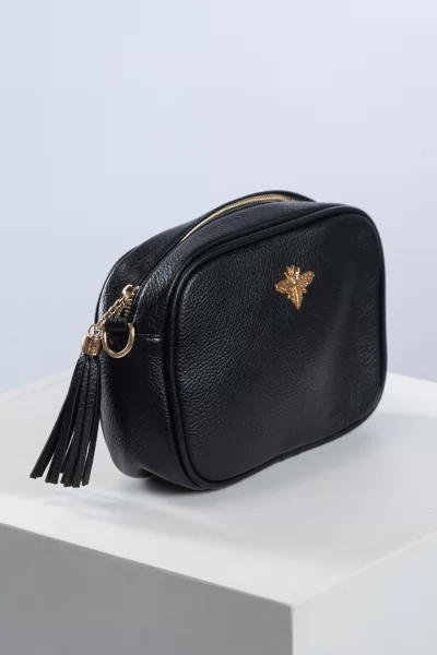 Crossbody Small Butterfly Μαύρη