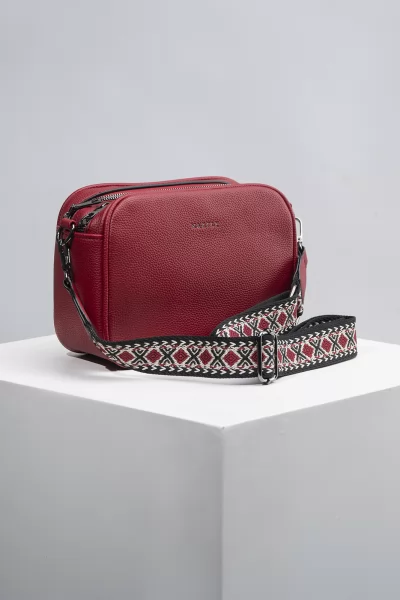Crossbody Μικρή Wine Red