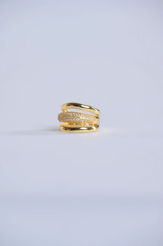 Ring Triple Strass 