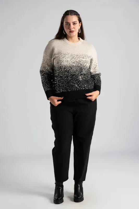 Sweater Two-tone Sequined