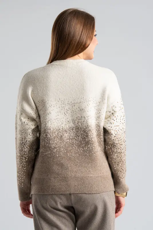 Δίχρωμο Πουλόβερ Παγιέτες