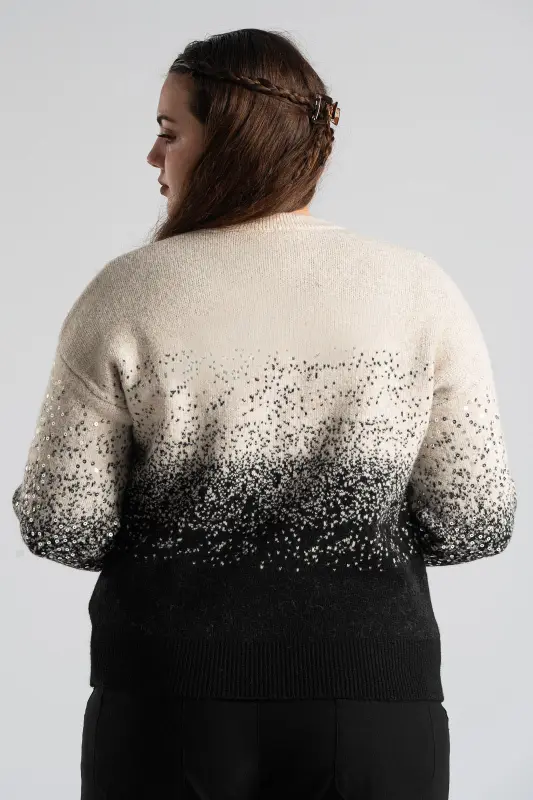 Sweater Two-tone Sequined