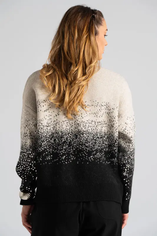 Sweater Two-tone Sequined