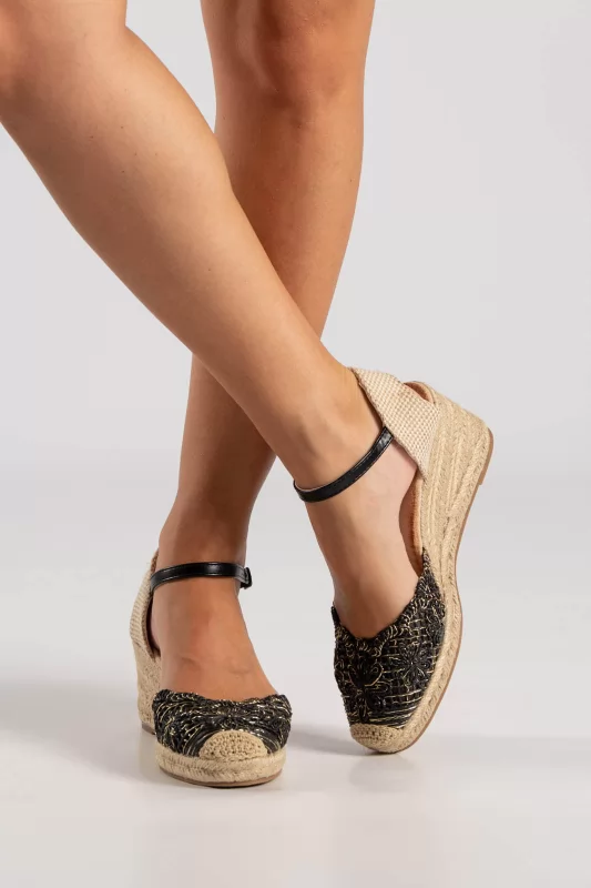 Espadrilla Platform Golden Details