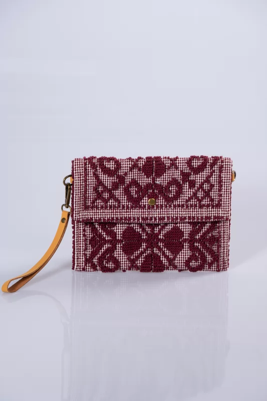 Envelope Mini Boho Wine Red