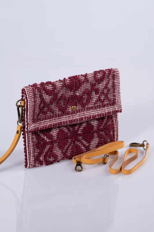Φάκελος Mini Boho Wine Red