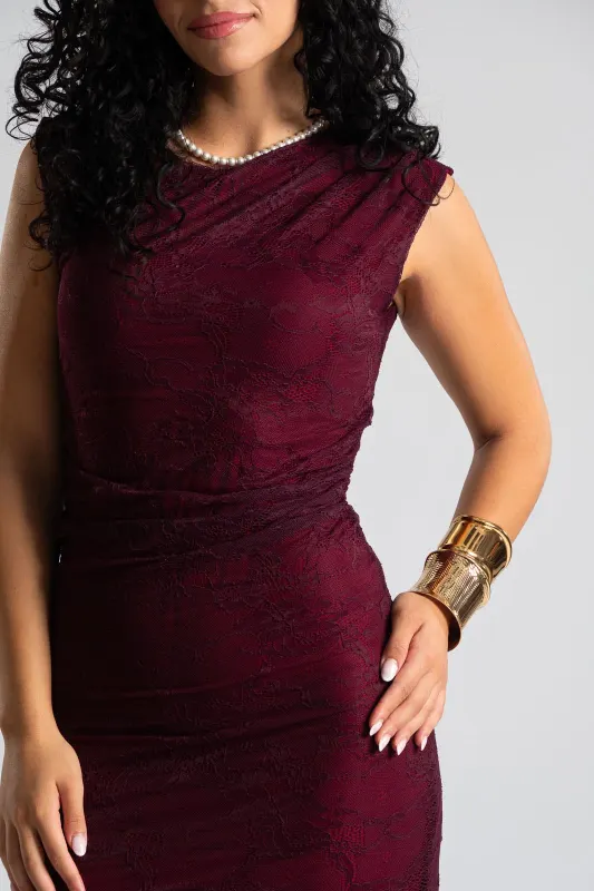 Dress Sleeveless Lace Bodycon 