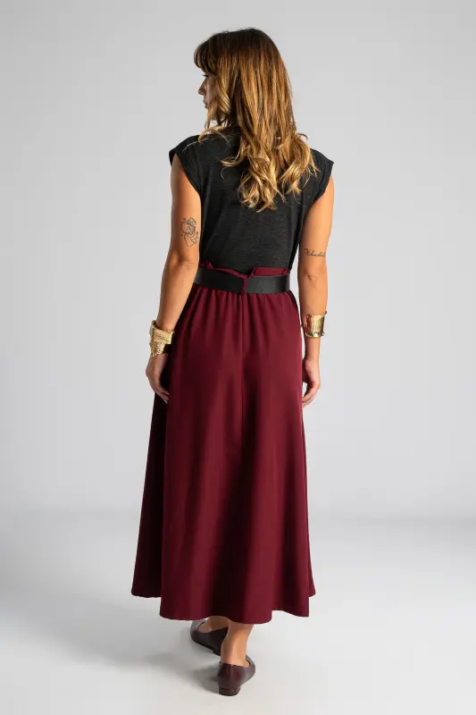 Dress Sleeveless Different Textures Maxi