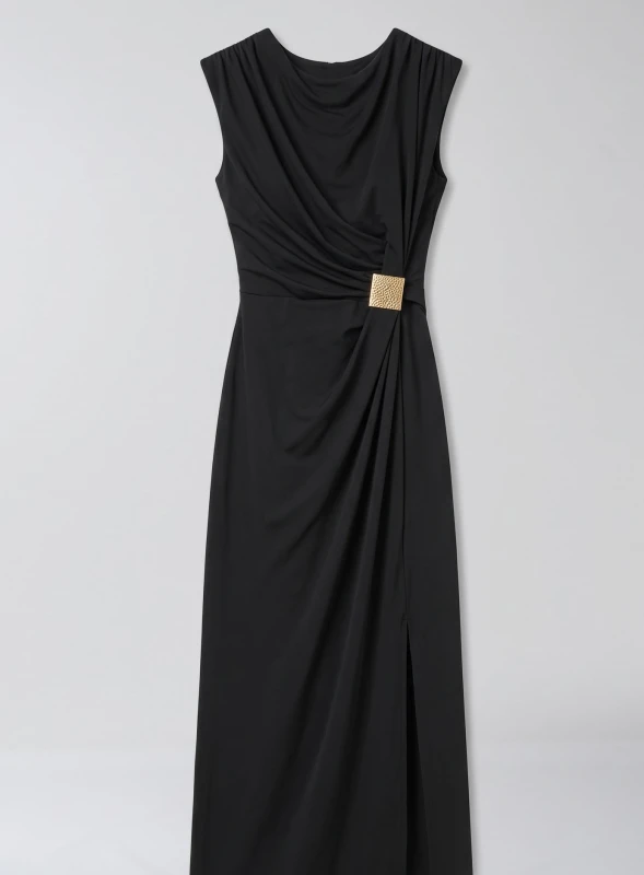 Dress Sleeveless with Decorative Detail