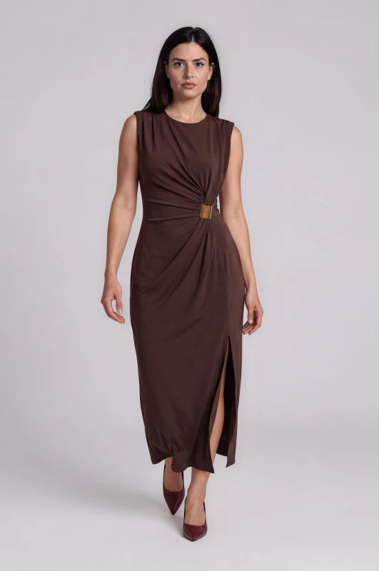 Dress Sleeveless with Decorative Detail