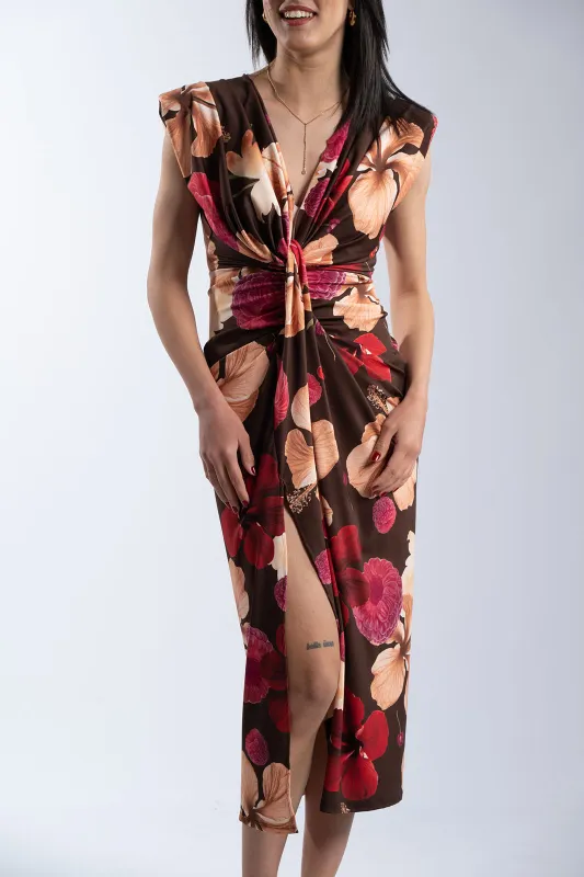 Φόρεμα Αμάνικο Floral Body Line