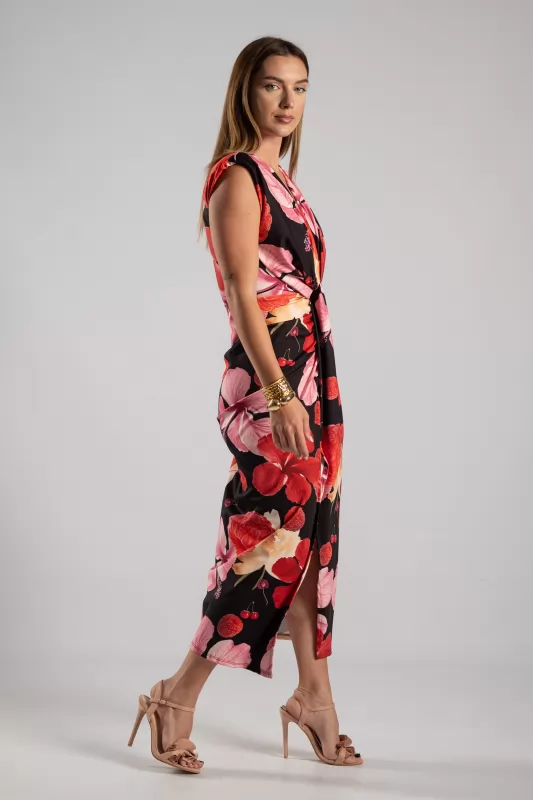 Φόρεμα Αμάνικο Floral Body Line