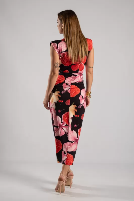 Φόρεμα Αμάνικο Floral Body Line