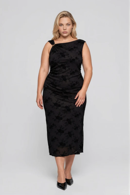 Dress Sleeveless with Decorative Detail