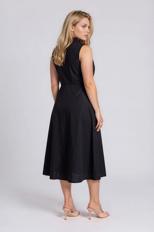 Dress Solid-Color Sleeveless