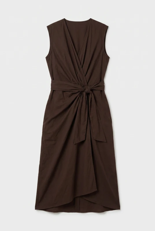 Alysia Solid-Color Sleeveless Dress