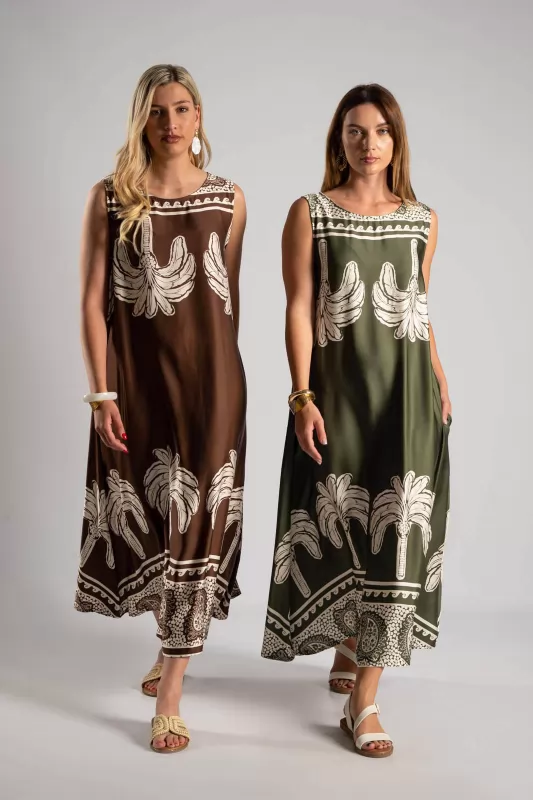 Sleeveless Dress Palm