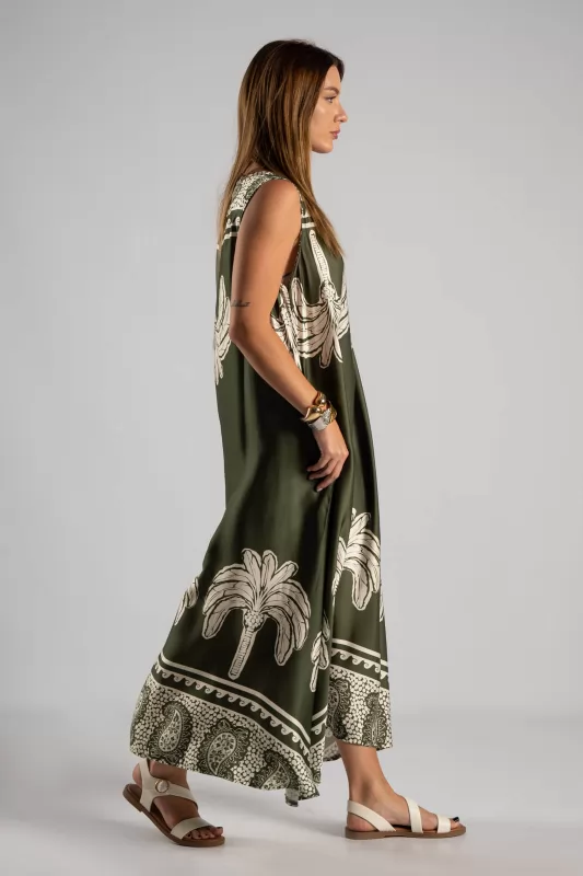 Sleeveless Dress Palm