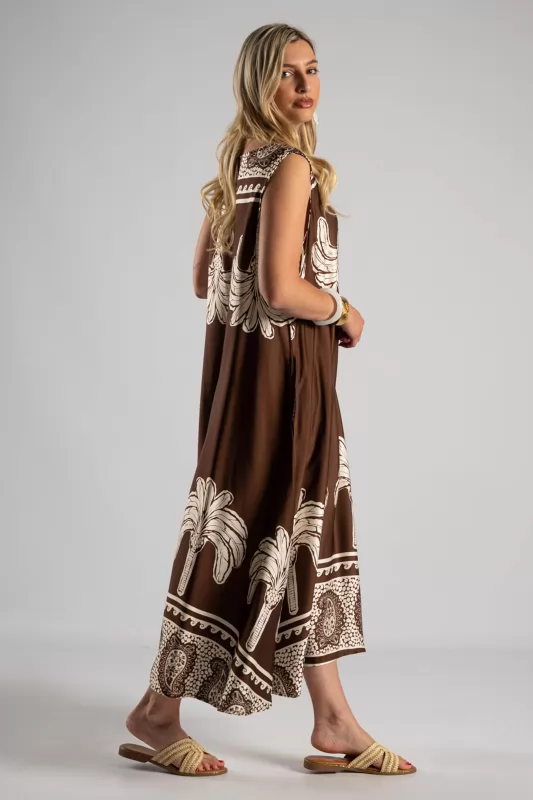 Sleeveless Dress Palm