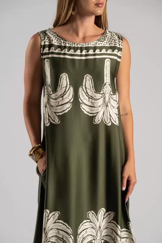Sleeveless Dress Palm
