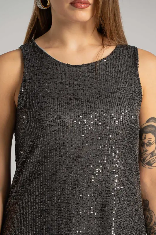 Φόρεμα Αμάνικο Πούλιες