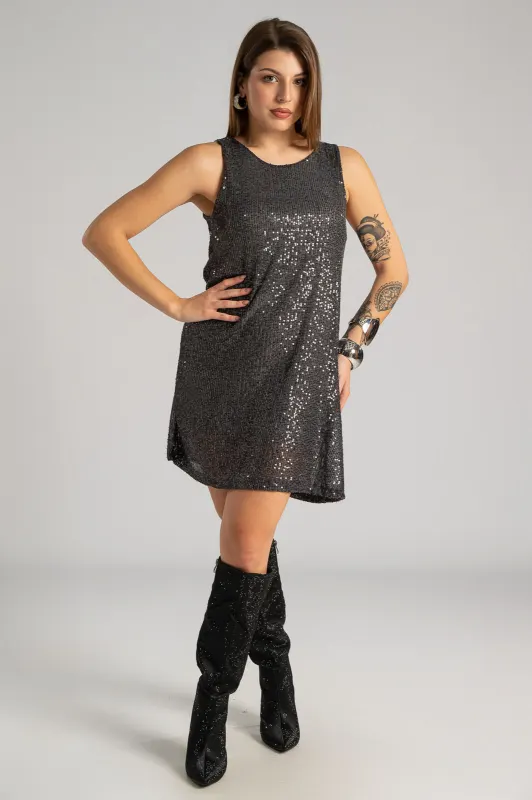 Φόρεμα Αμάνικο Πούλιες