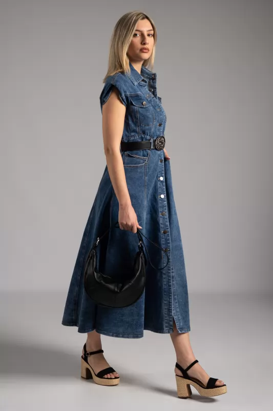Dress Sleeveless Jean Vates