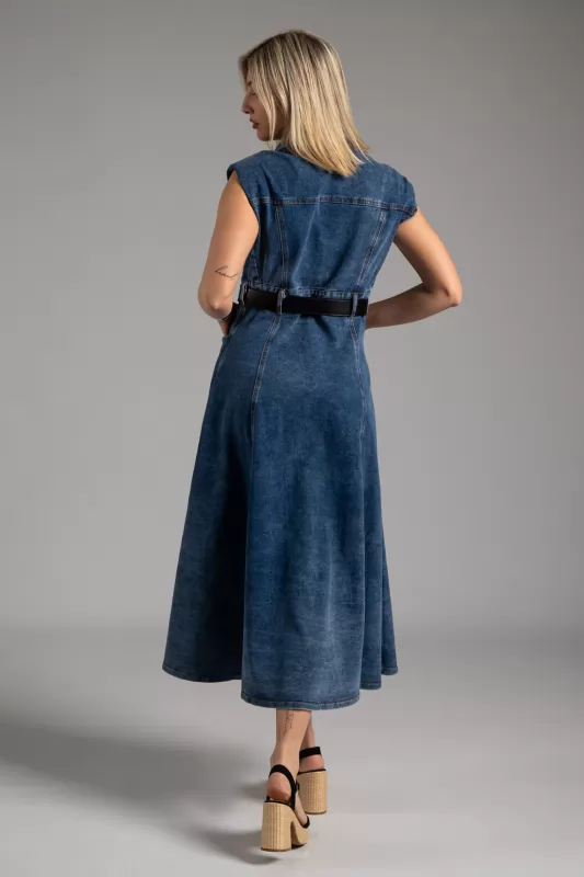 Dress Sleeveless Jean Vates