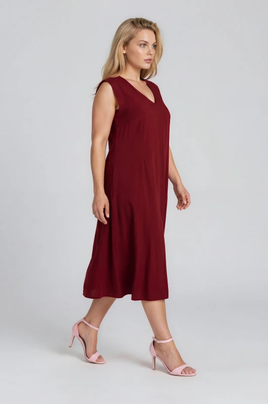 Dress Sleeveless V Neckline