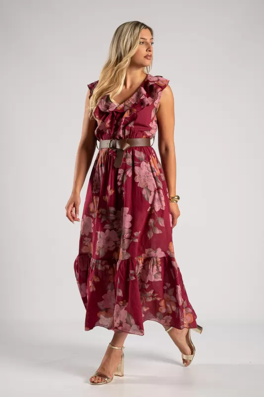 Dress Sleeveless Volant Ilianna 