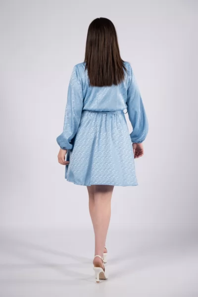 Anaglyph dress Light blue