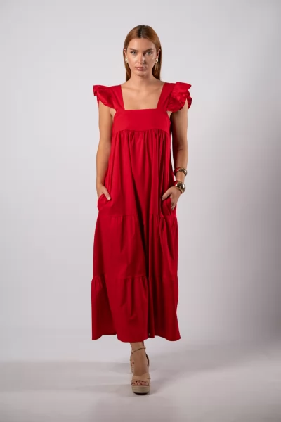 Φόρεμα Angelica Κόκκινο