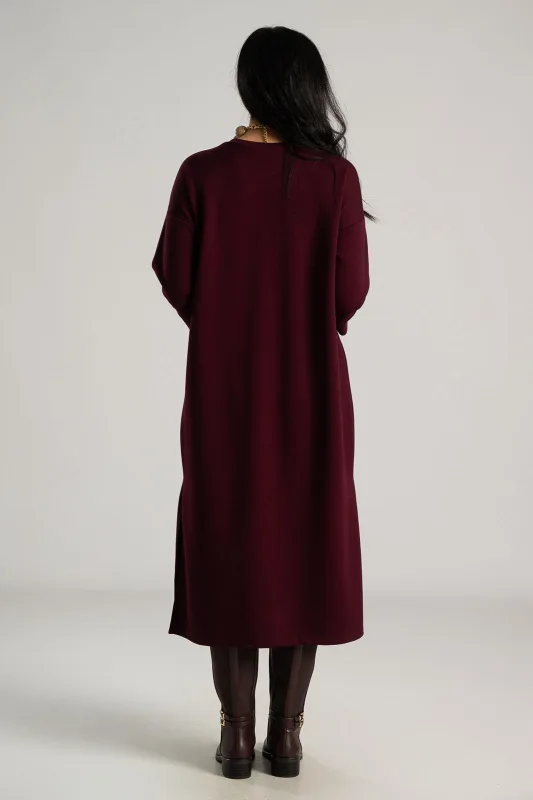 Φόρεμα Basic Midi Μονόχρωμο