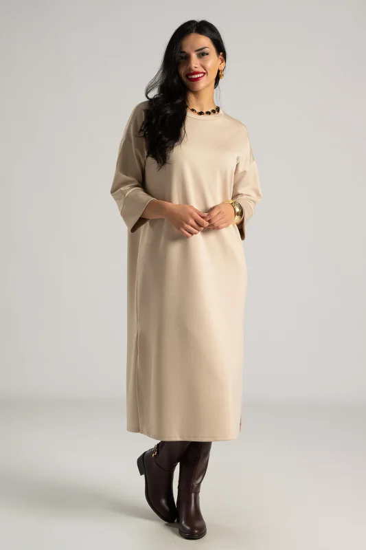Dress Basic Midi Solid Color