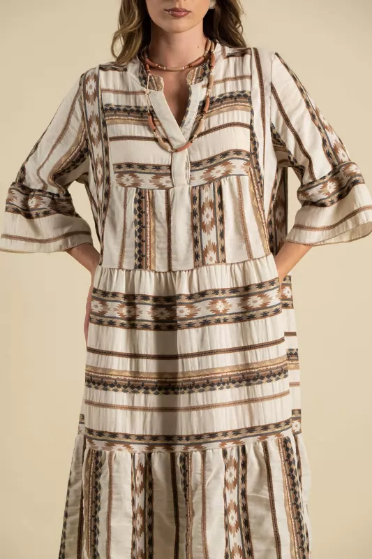 Φόρεμα Boho Κέντημα